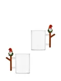 Ichendorf Milano Christmas Tales Gnome-handle glass mug (set of two) - White