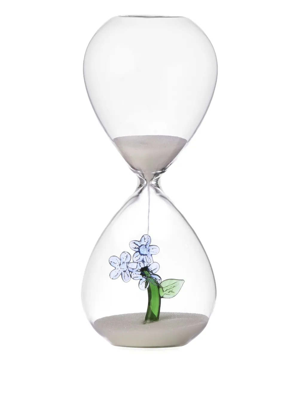 Ichendorf Milano Flower-embellished Hourglass (6.5cm X 16cm) In Transparent