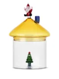 Ichendorf Milano Santa Claus Jumping Christmas tree box (12 x 18.5 cm) - White