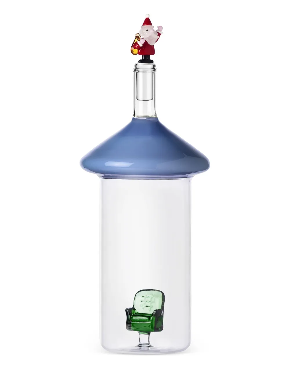 Ichendorf Milano Christmas Tales Santa Claus & Sofa Bottle (31cm) In Multi
