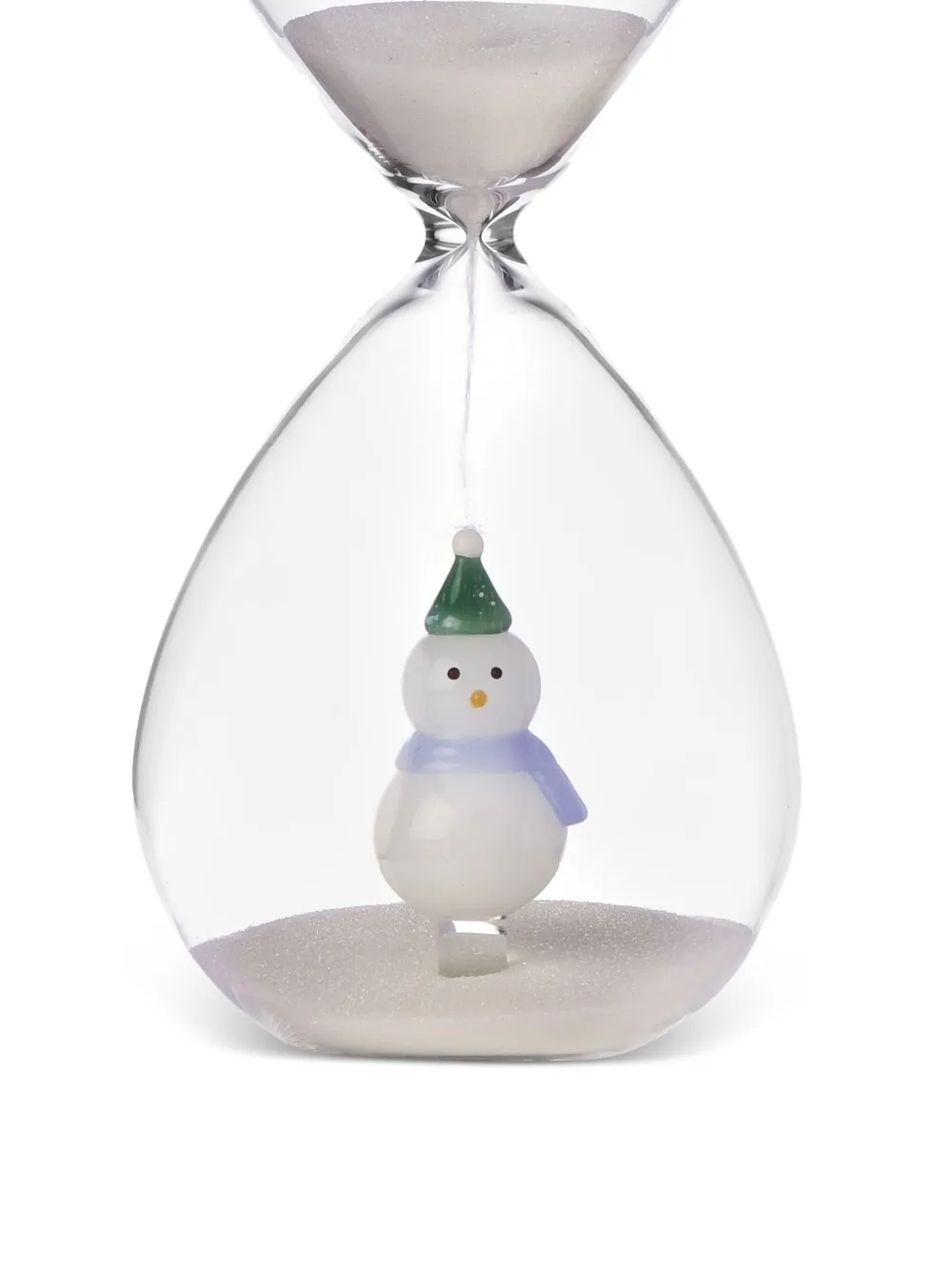 Ichendorf Milano Snowman Hourglass (26cm) In Transparent