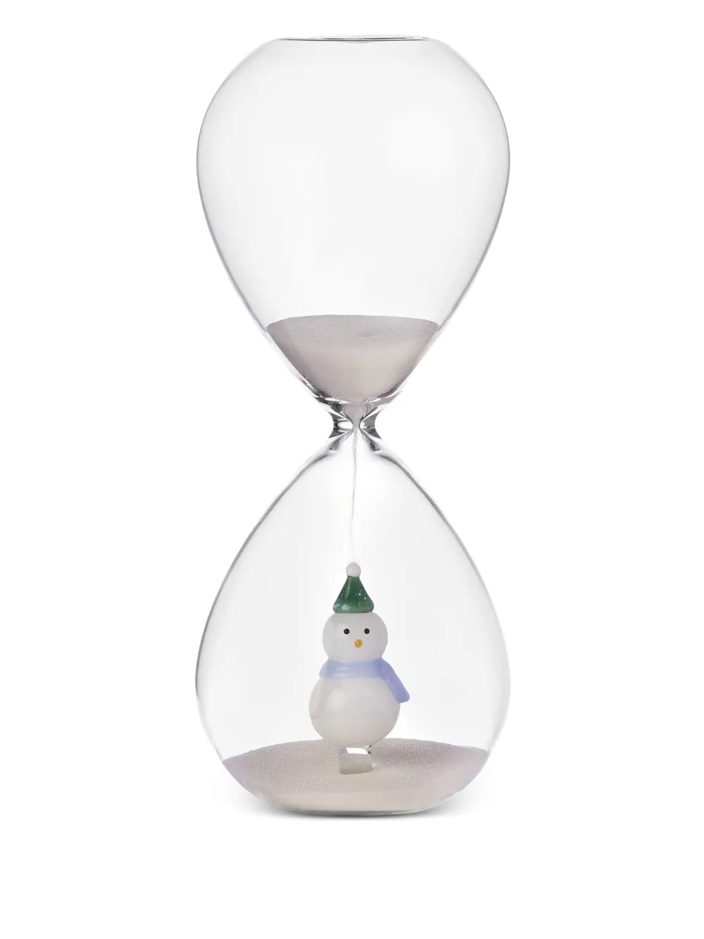 Ichendorf Milano Snowman Hourglass (26cm) In Transparent