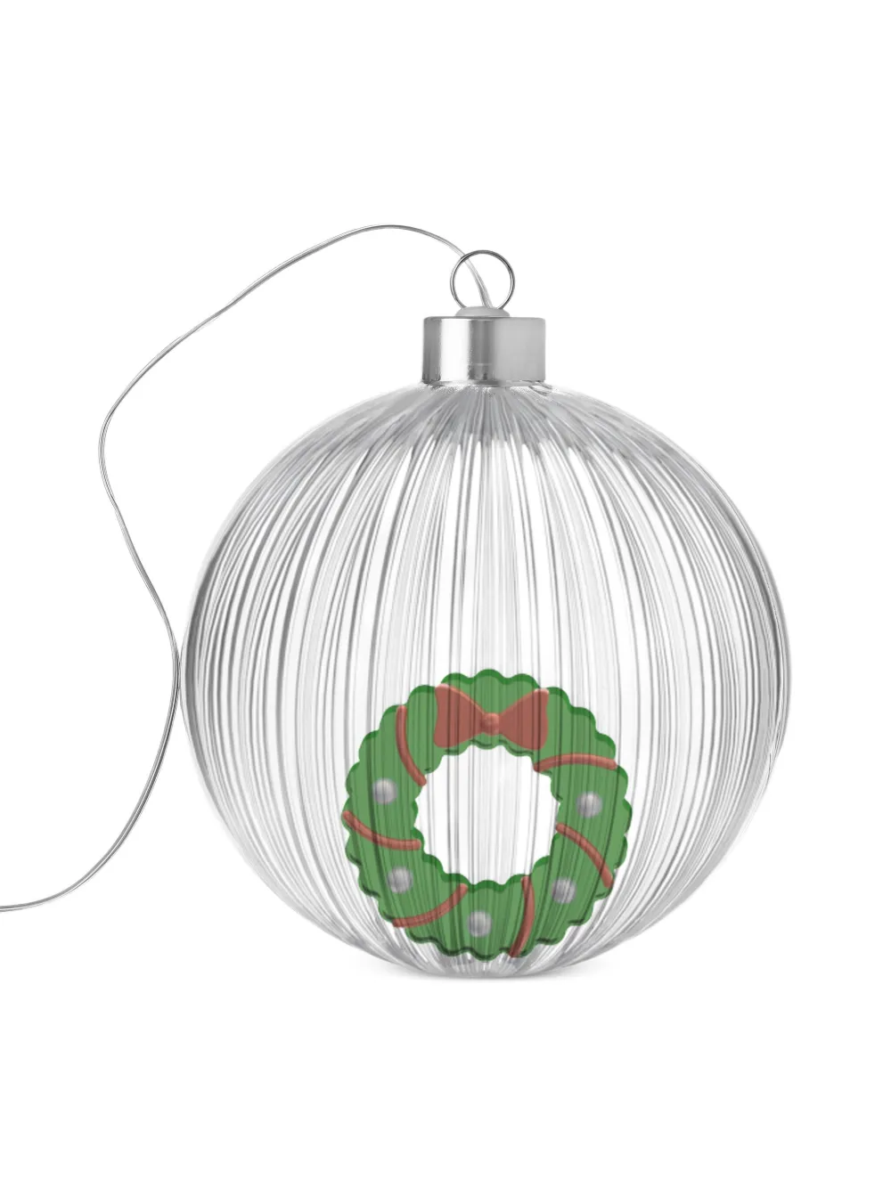 Ichendorf Milano wreath-design glass bauble | Decorative Accessories | Image 2