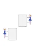 Ichendorf Milano ballerina-handle glass mugs (set of two) - White