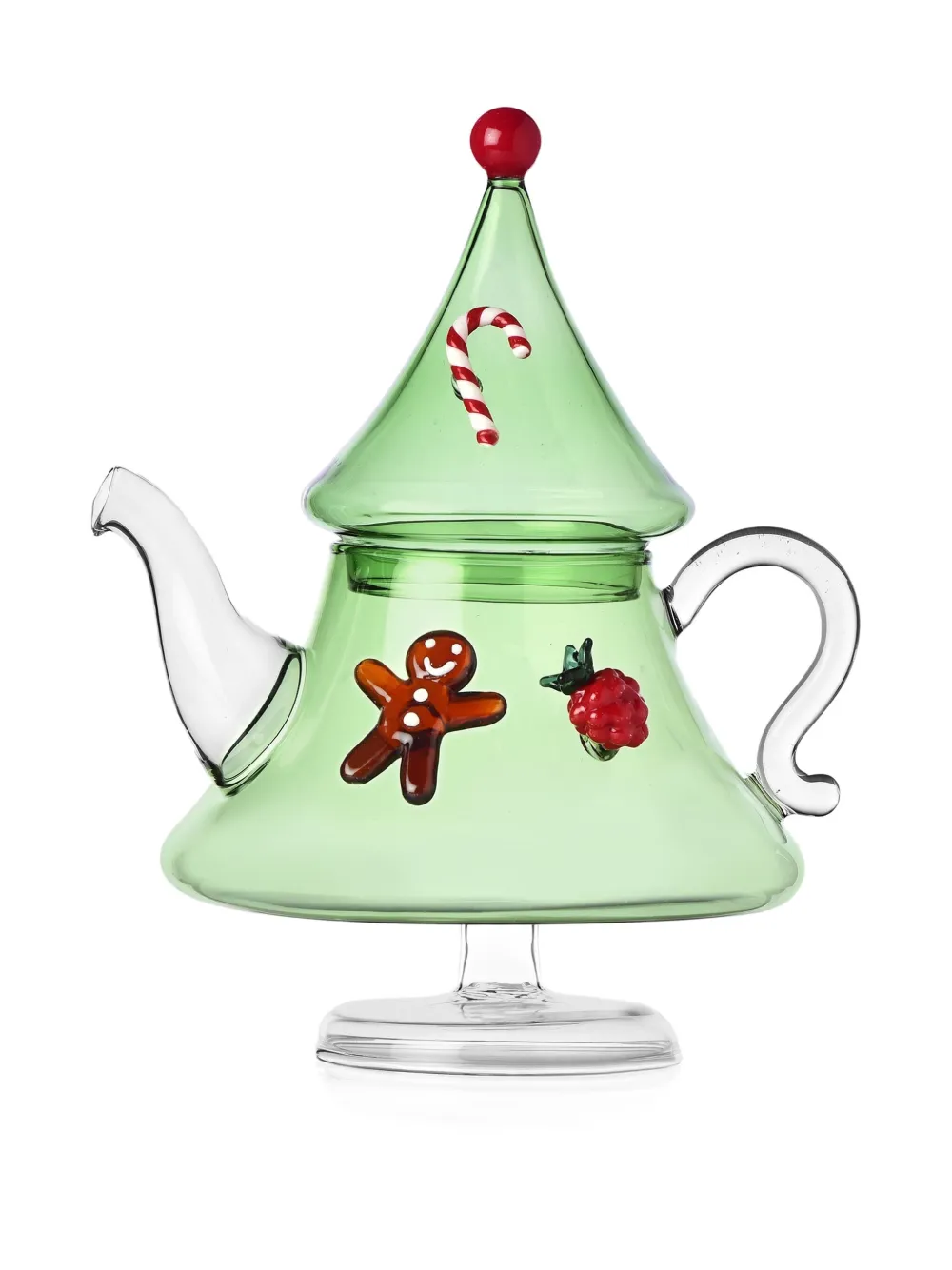 Ichendorf Milano Christmas Tales tree teapot (22cm) | Green | Image 1