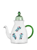 Ichendorf Milano Berries & Frog glass teapot - White