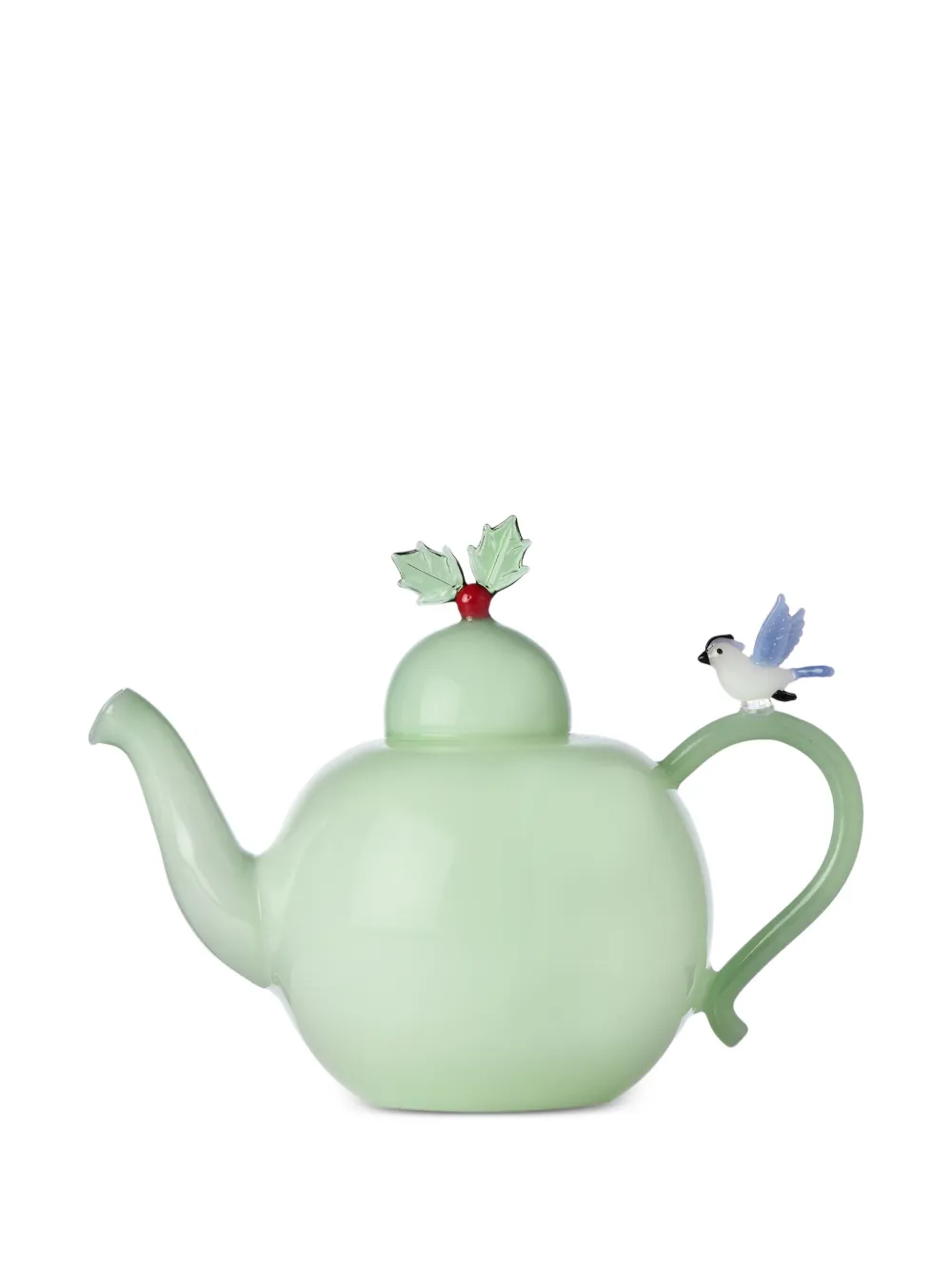 Ichendorf Milano Holly & Bird Teapot (15cm) In Green