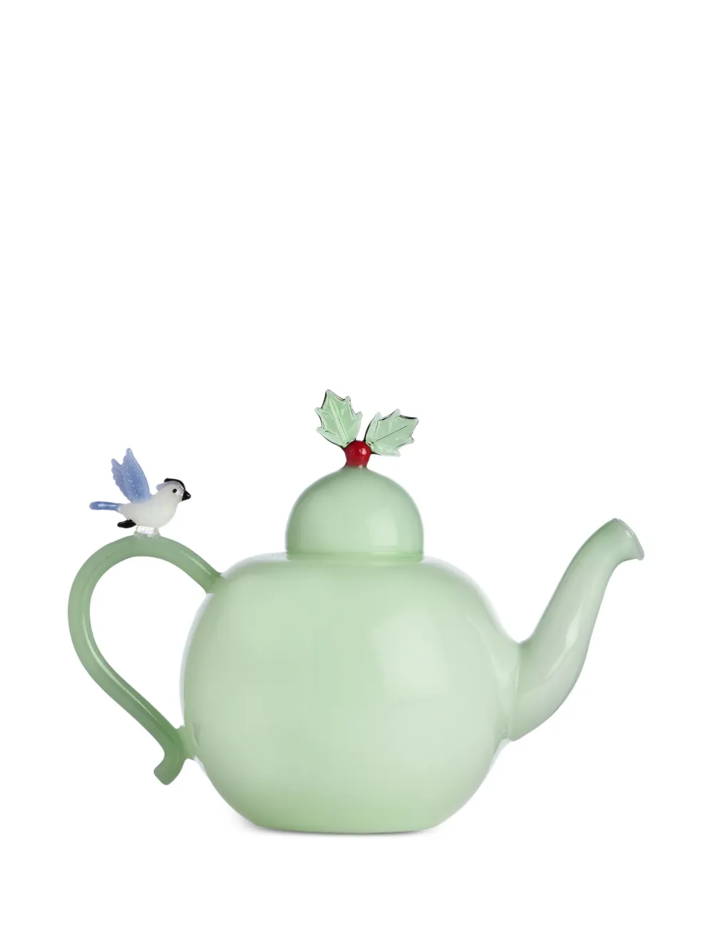 Ichendorf Milano Holly & Bird Teapot (15cm) In Green