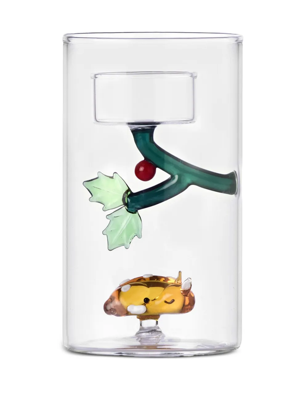 Ichendorf Milano Glass Animal-branch Candleholder In Multi