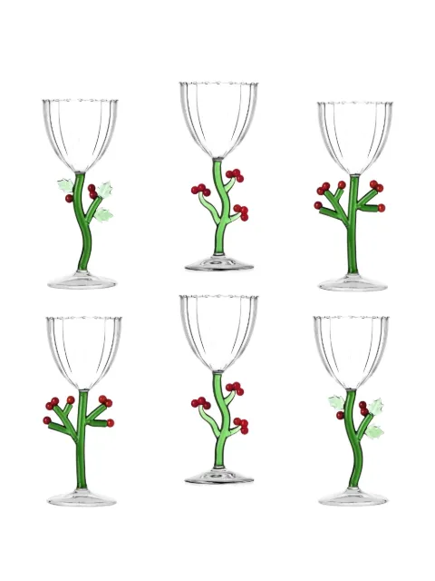Ichendorf Milano Botanica Christmas glasses (set of six)