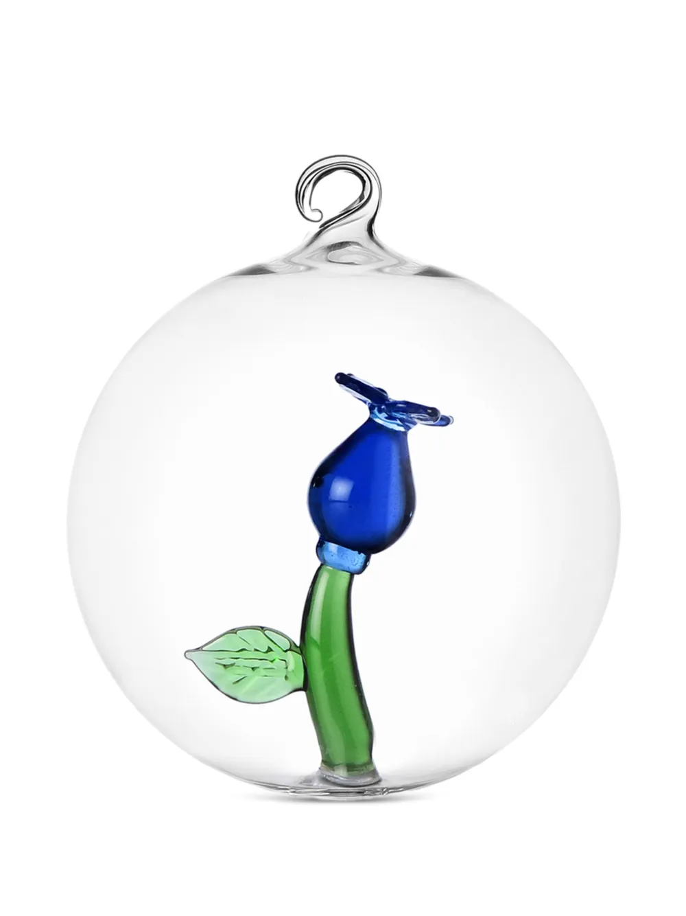 Ichendorf Milano Glass-enclosed Flower Ornaments (set Of Three) In Multi
