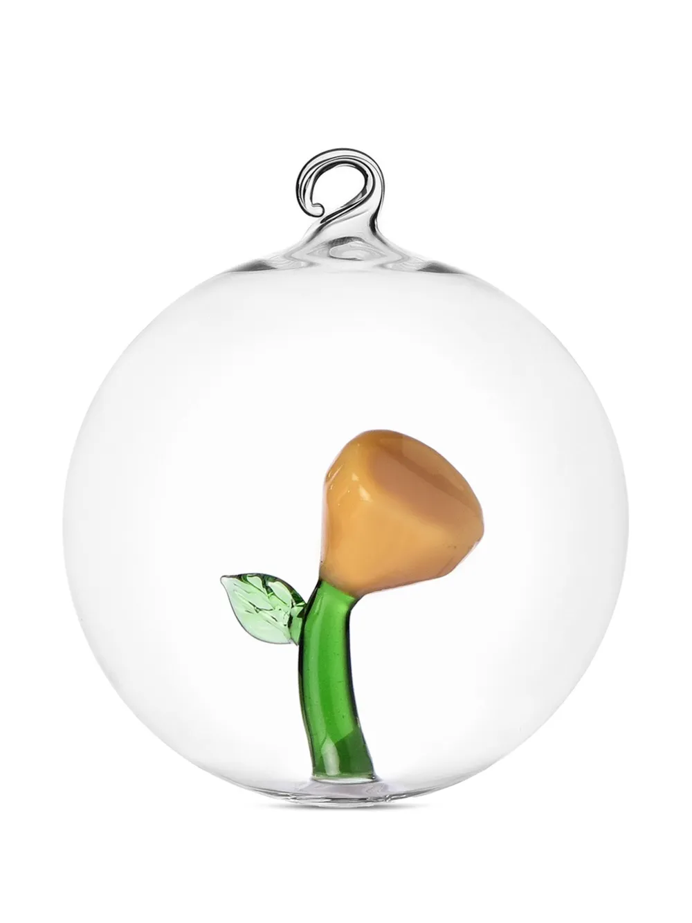 Ichendorf Milano Glass-enclosed Flower Ornaments (set Of Three) In Multi