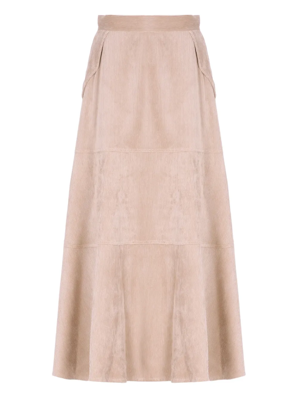 D.Exterior corduroy flared maxi skirt | Pink | Image 1