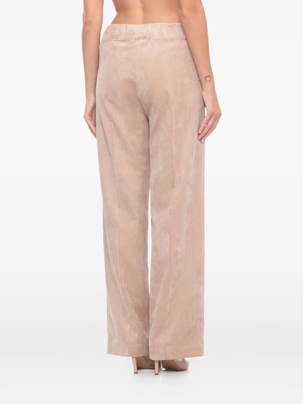 D.Exterior Ribfluwelen broek Roze