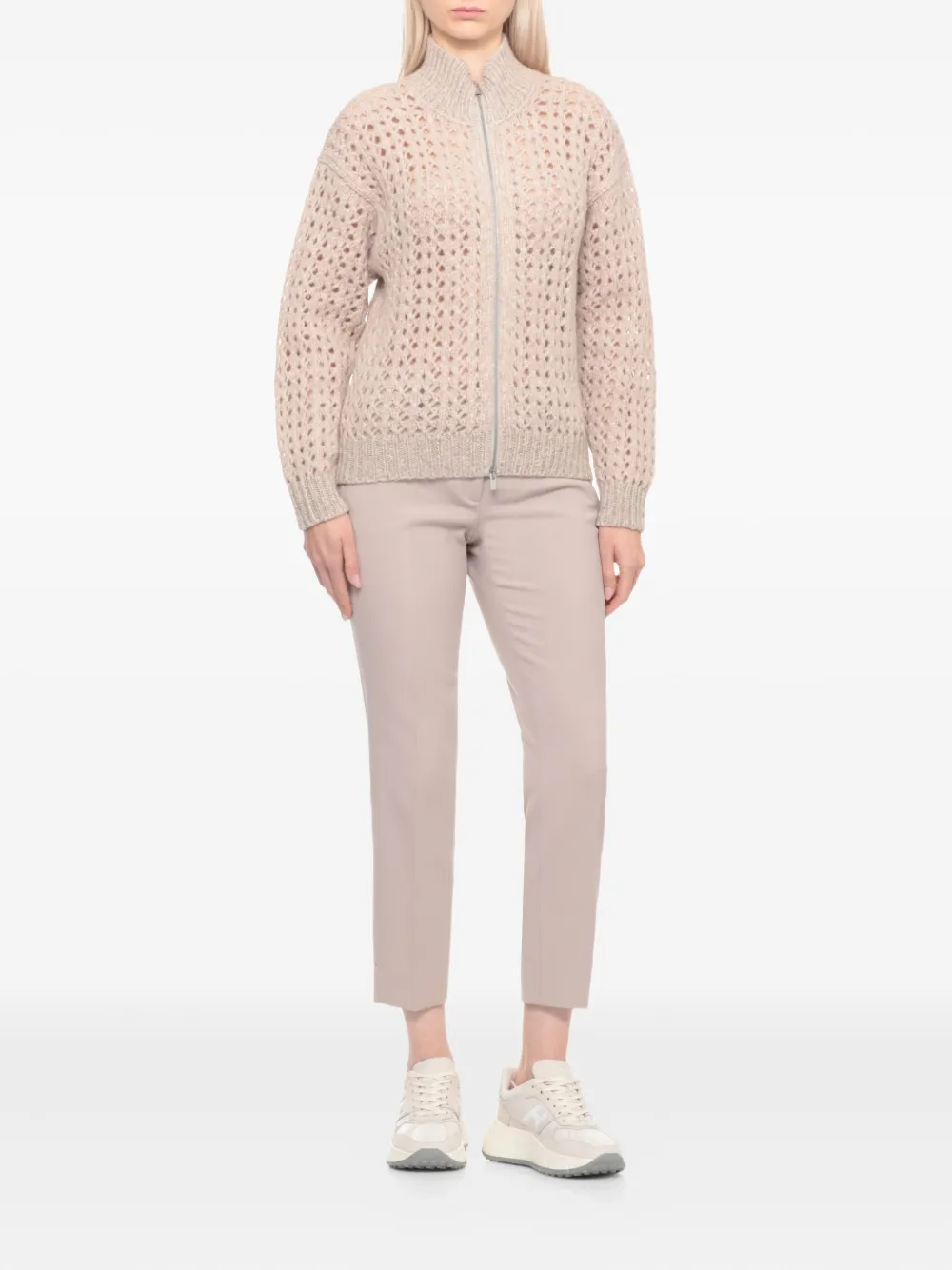 Peserico zip-up open-knit cardigan | Cardigans | Image 2