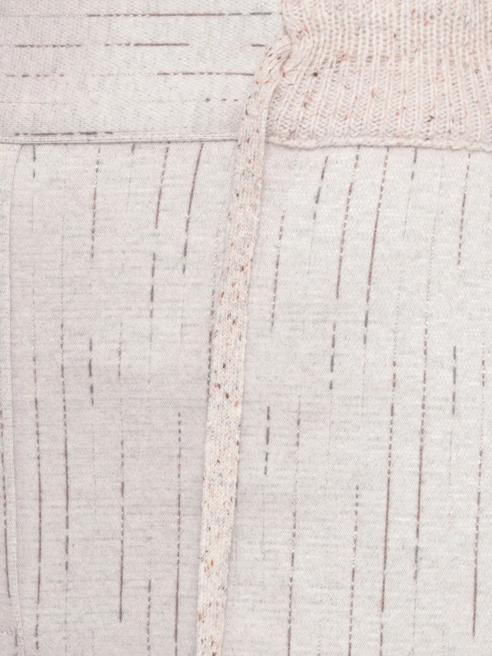 D Exterior Grey Wool Blend Pants In Neutral