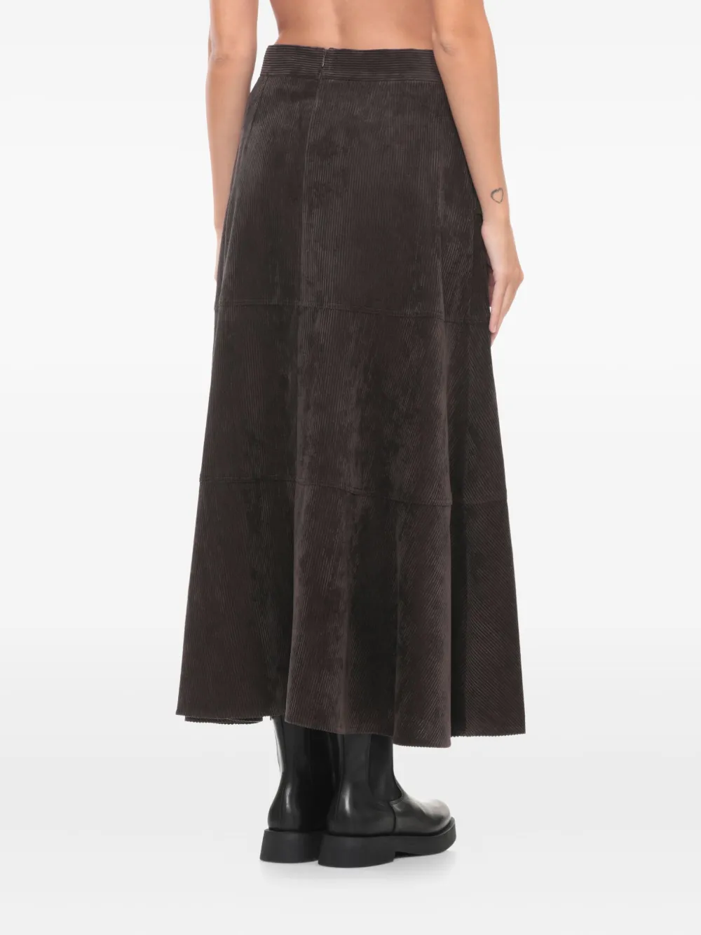 D.Exterior corduroy midi skirt | A-Line Skirts | Image 2
