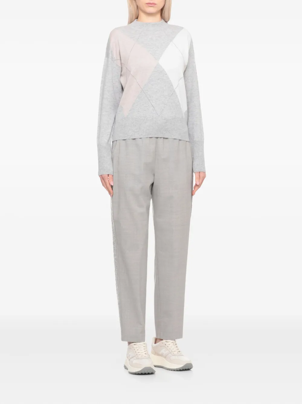 Peserico argyle sweater | Knitted Sweaters | Image 2