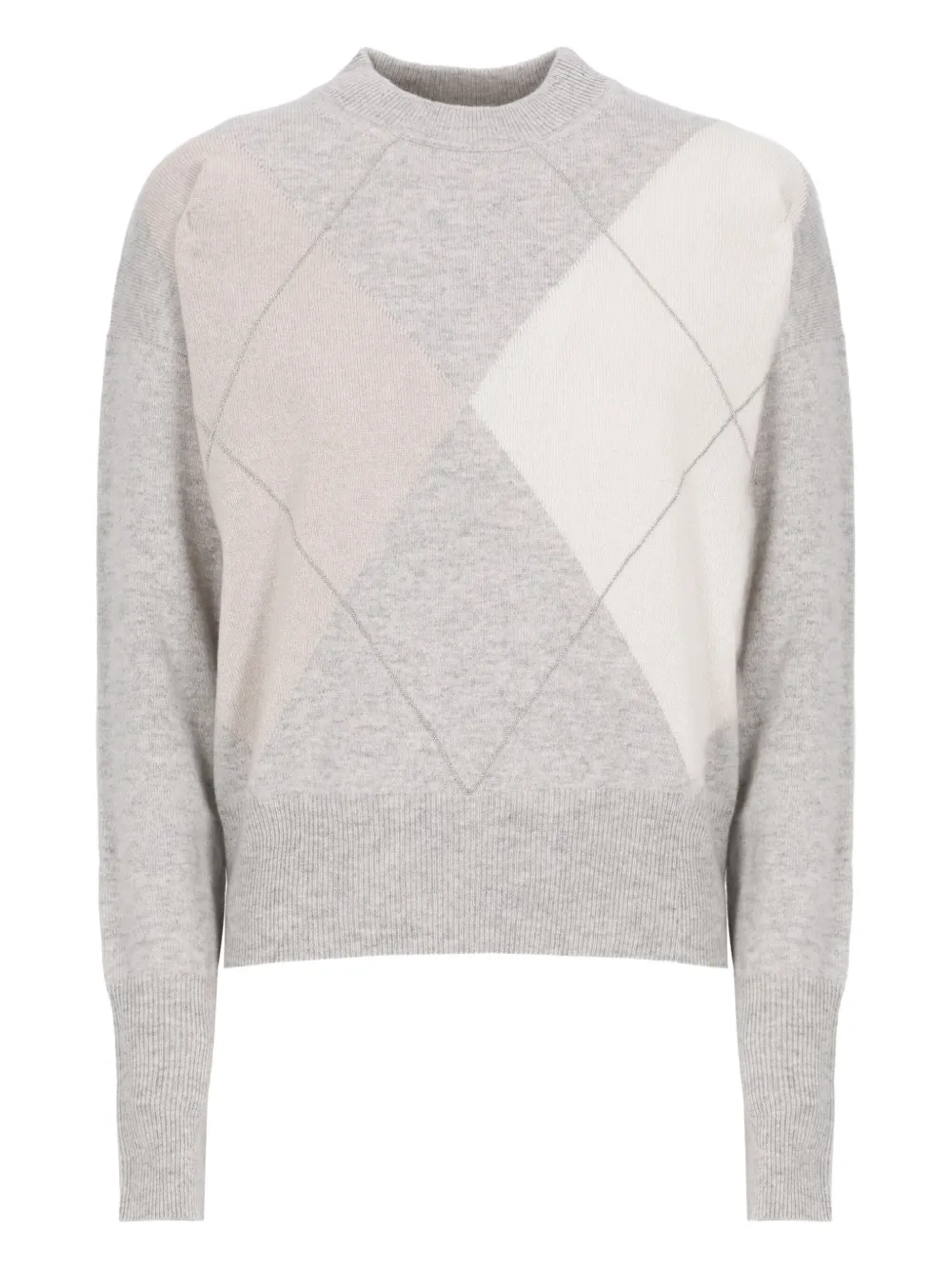 Peserico argyle sweater | Grey | Image 1