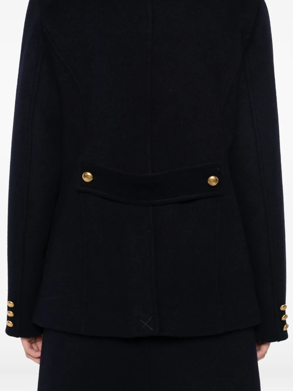 P.A.R.O.S.H. Sailorjas met dubbele rij gouden knopen Blauw