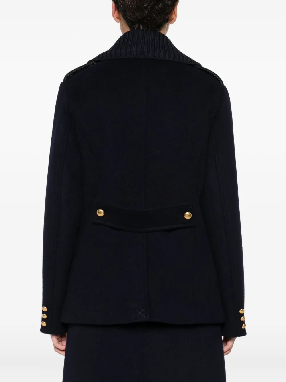 P.A.R.O.S.H. Sailorjas met dubbele rij gouden knopen Blauw