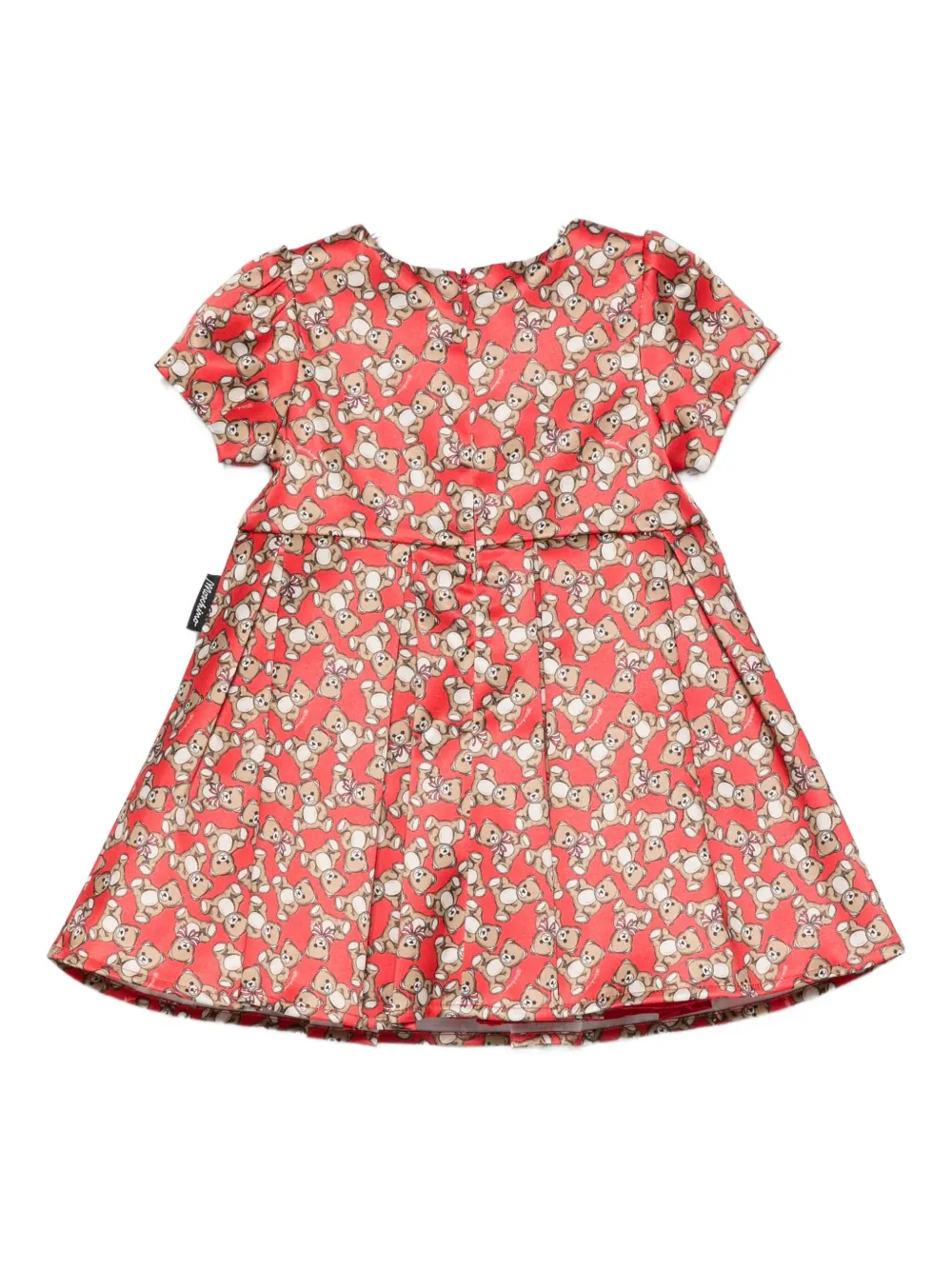 Moschino Kids Jurk met Teddy-print Rood