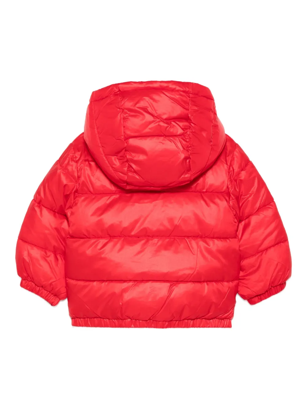 Moschino Kids Donsjack met logoprint Rood