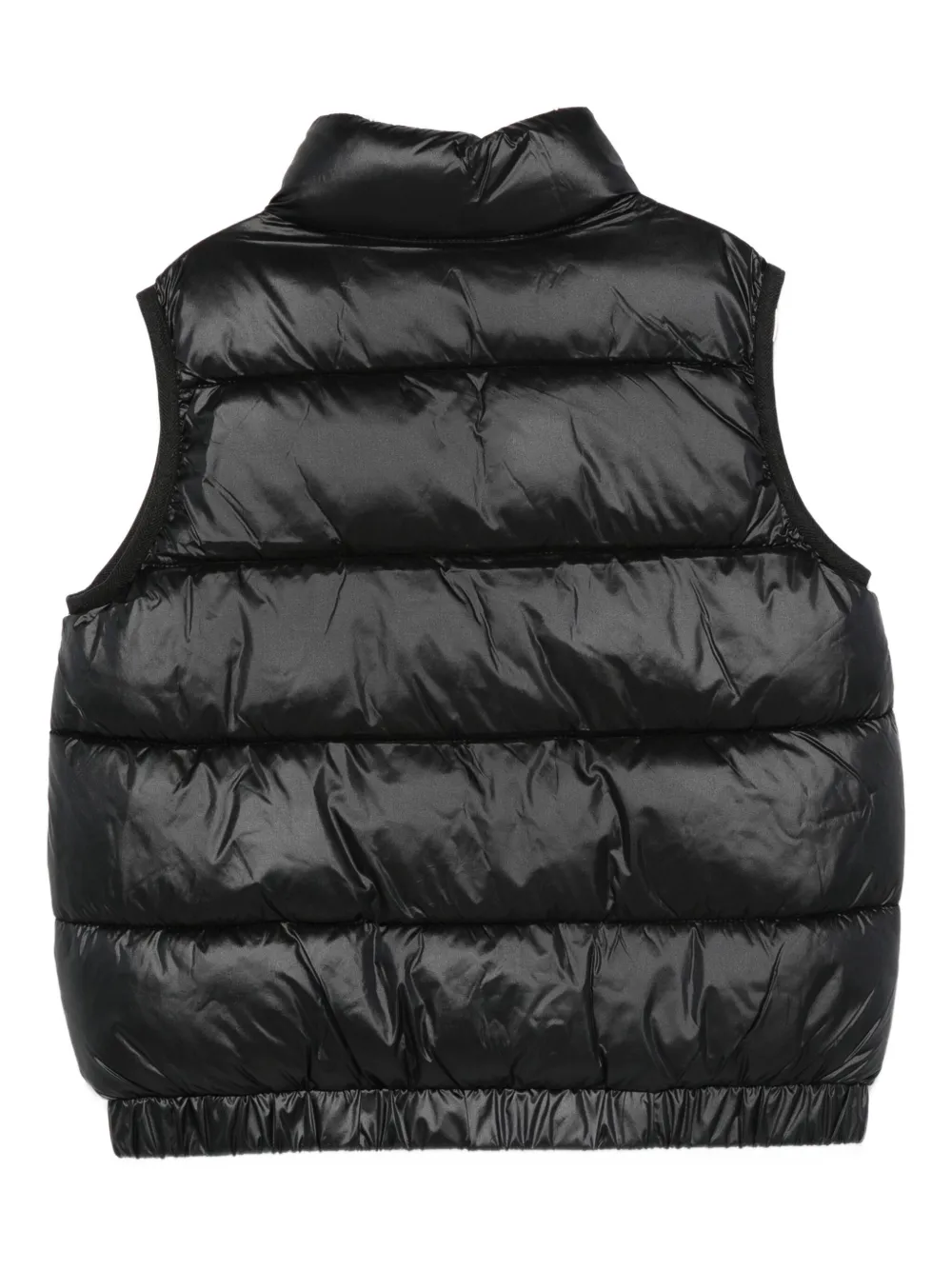 Moschino Kids Gewatteerde bodywarmer met logodetail Zwart