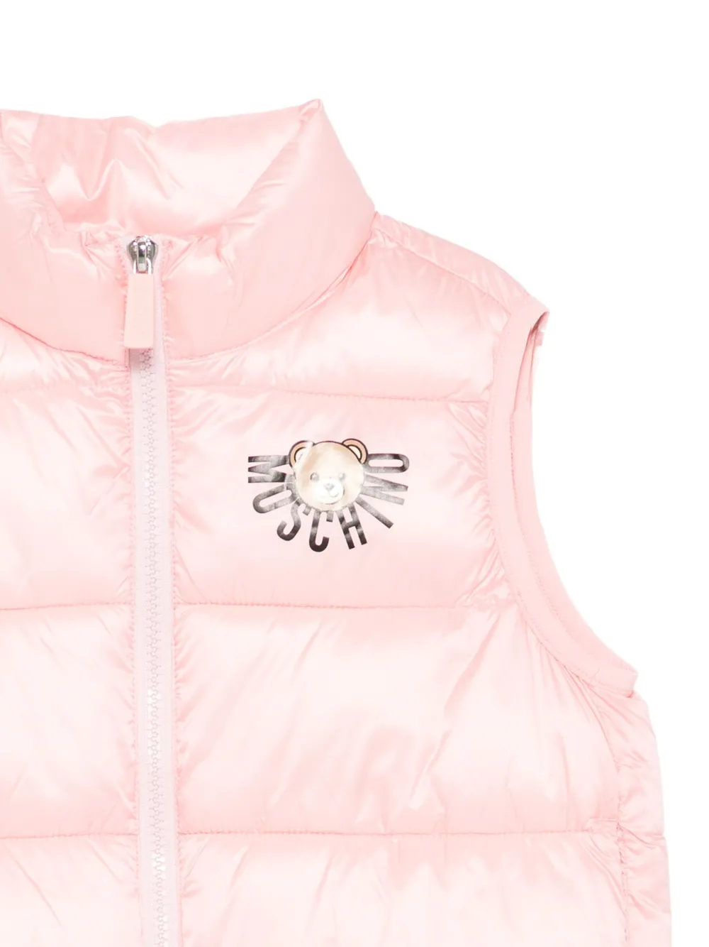 Moschino Kids Bodywarmer met logodetail Roze
