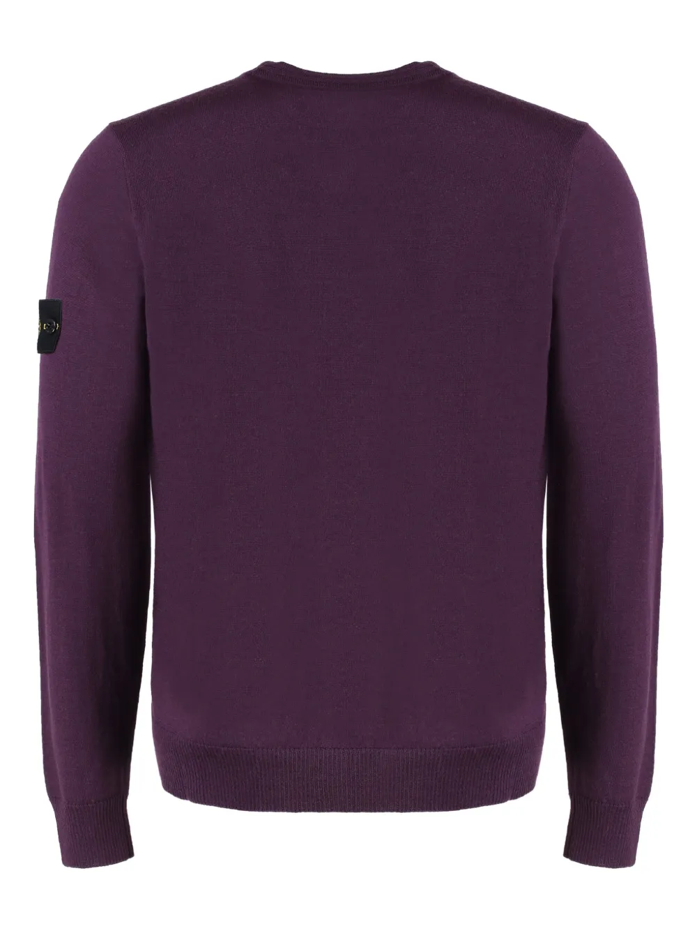 Stone Island crew-neck virgin-wool sweater - Paars