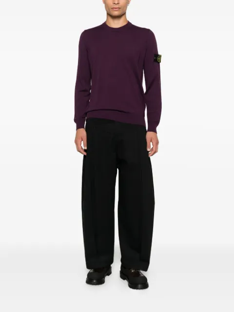 Stone Island crew-neck virgin-wool sweater