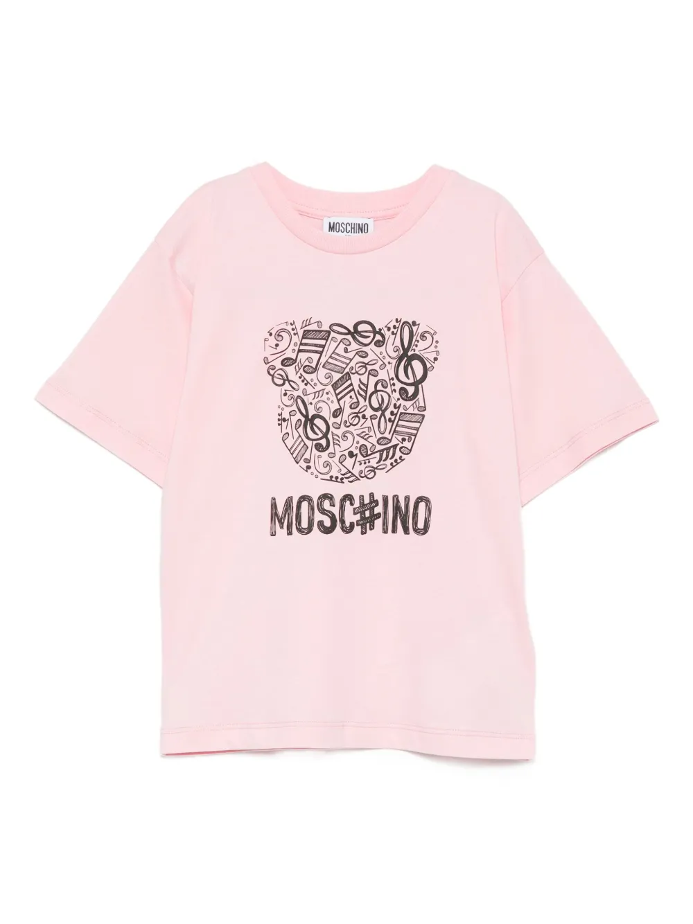 Moschino Kids T-shirt met print Roze
