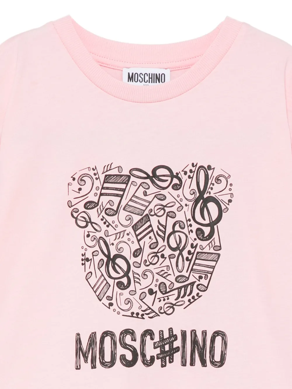 Moschino Kids T-shirt met print Roze