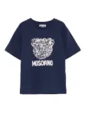 Moschino Kids musical-note bear T-shirt - Blue