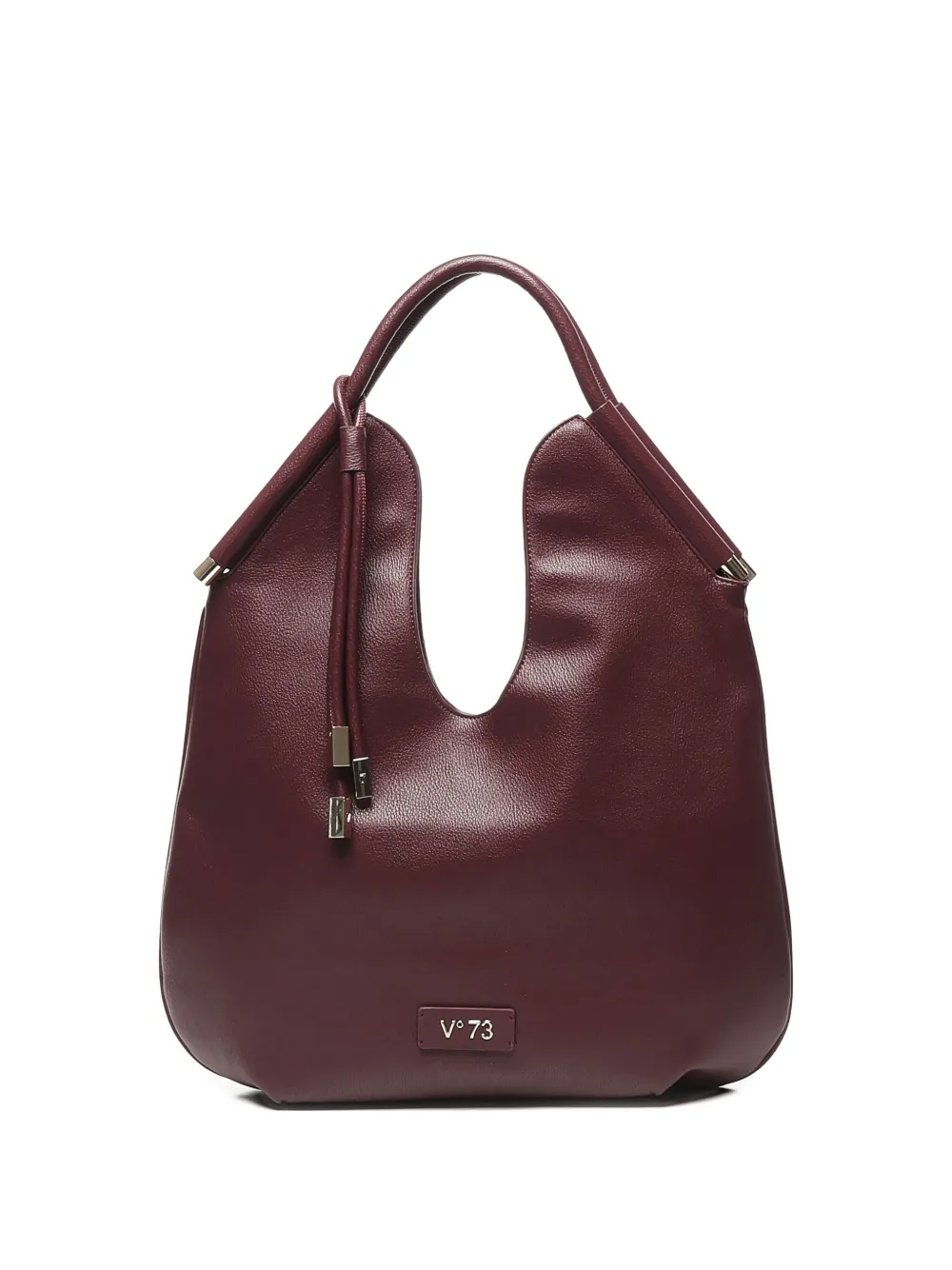 V73 Curved-handle Tote Bag In Red