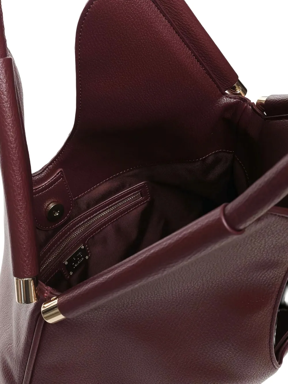 V73 Curved-handle Tote Bag In Red