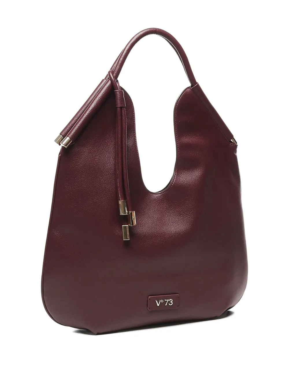 V73 Curved-handle Tote Bag In Red