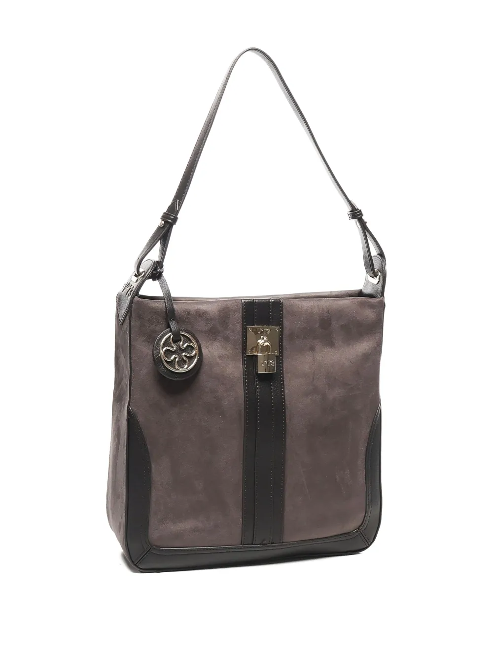  V°73 Lock-detail Shoulder Bag - Grey 