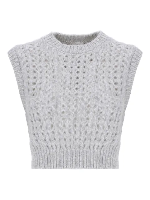 Peserico top cuello redondo