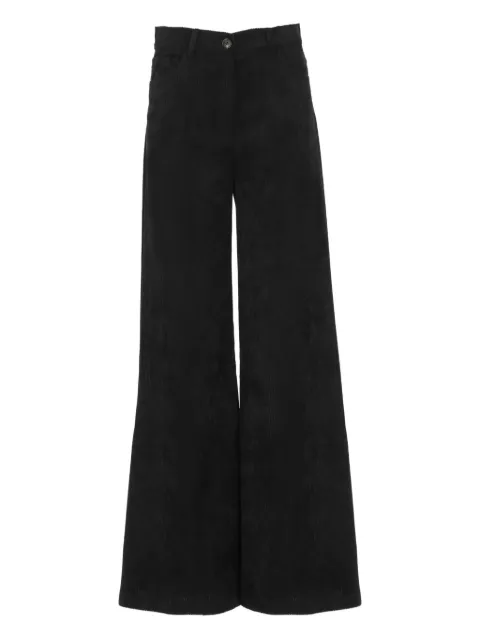 D.Exterior high-rise corduroy trousers