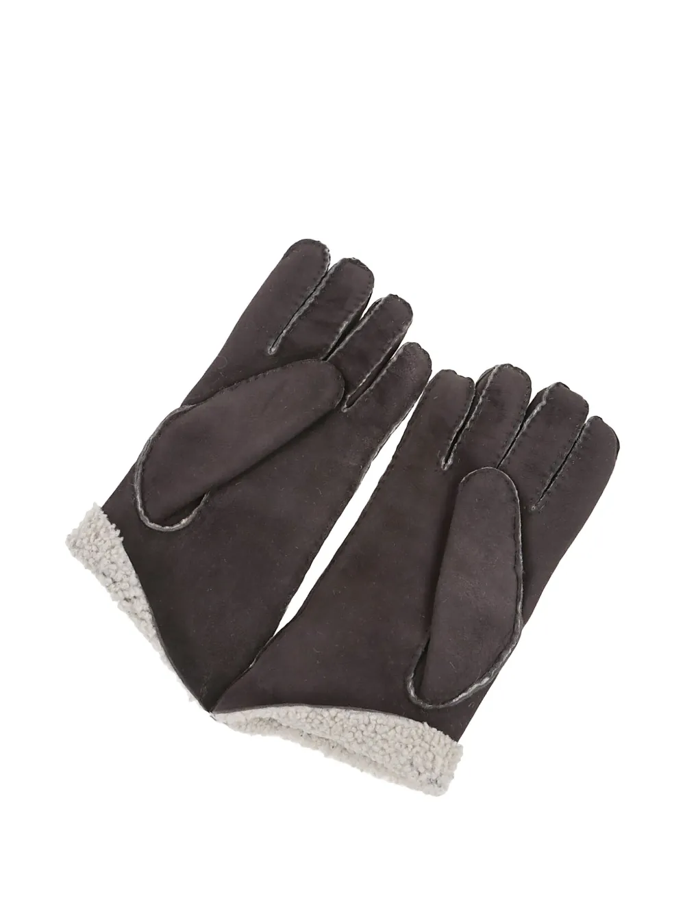 Eleventy suede gloves Bruin