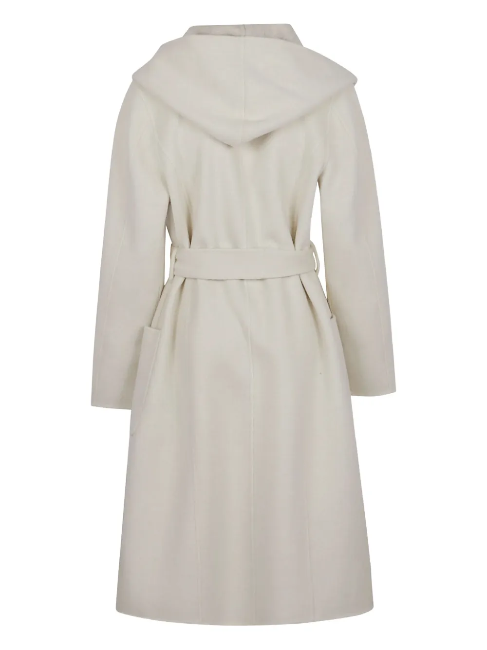 P.A.R.O.S.H. hooded belted coat Beige