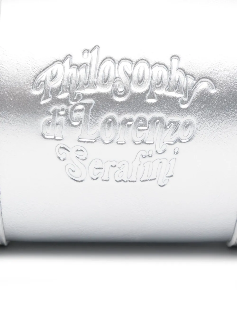 Philosophy Di Lorenzo Serafini Kids Cilindervormige tas met logo-reliëf Zilver