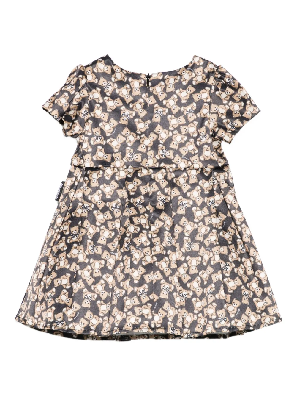 Moschino Kids Jurk met Teddy-print Zwart