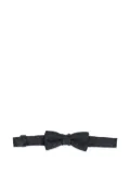 Emporio Armani Kids Eagle-pattern silk bow tie - Blue