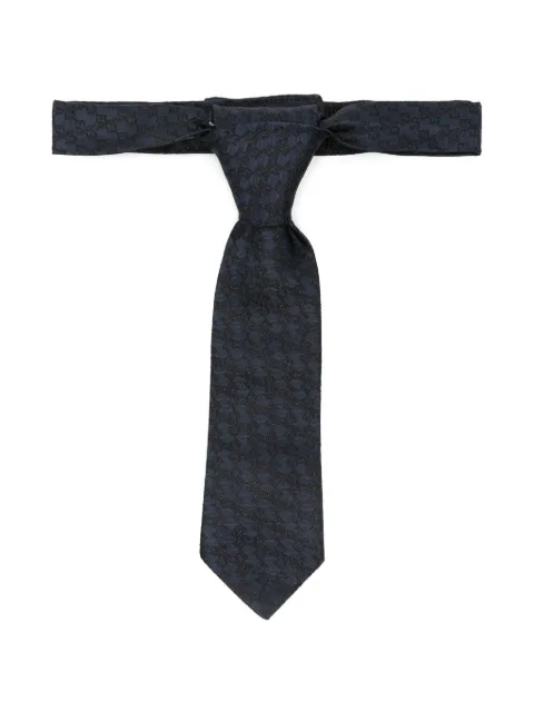 Emporio Armani Kids Gravata de seda com padronagem Eagle