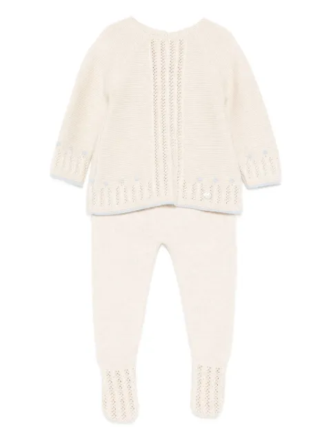 Paz Rodriguez cable-knit trousers set
