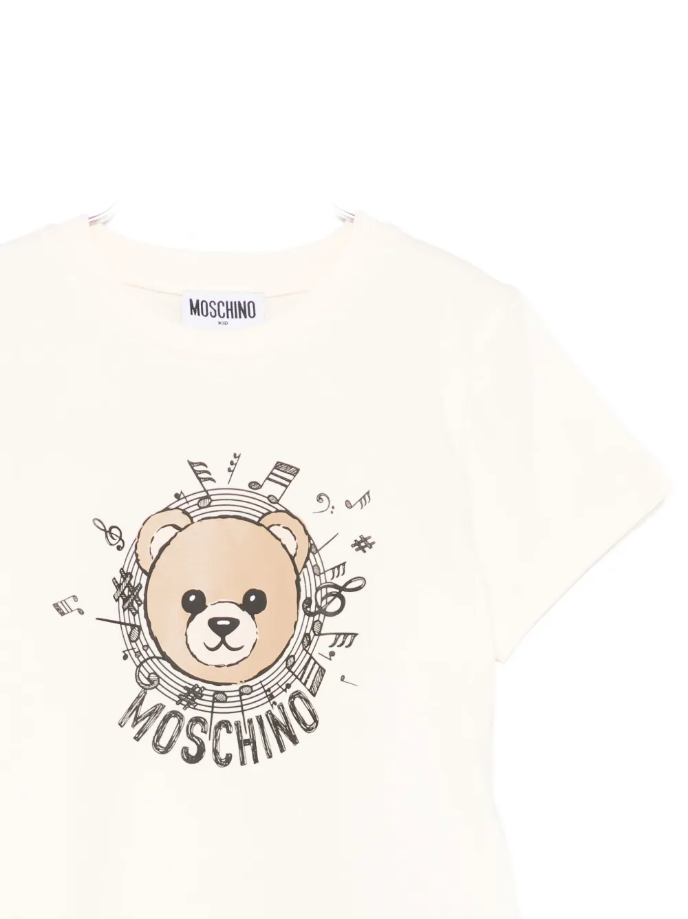 Moschino Kids T-shirt met teddybeerprint Beige