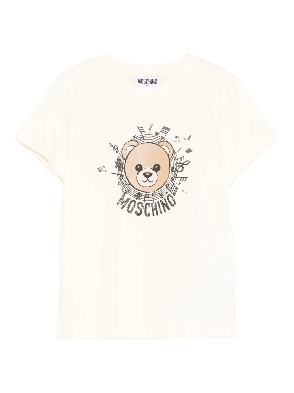 Moschino Kids T-shirt met teddybeerprint Beige