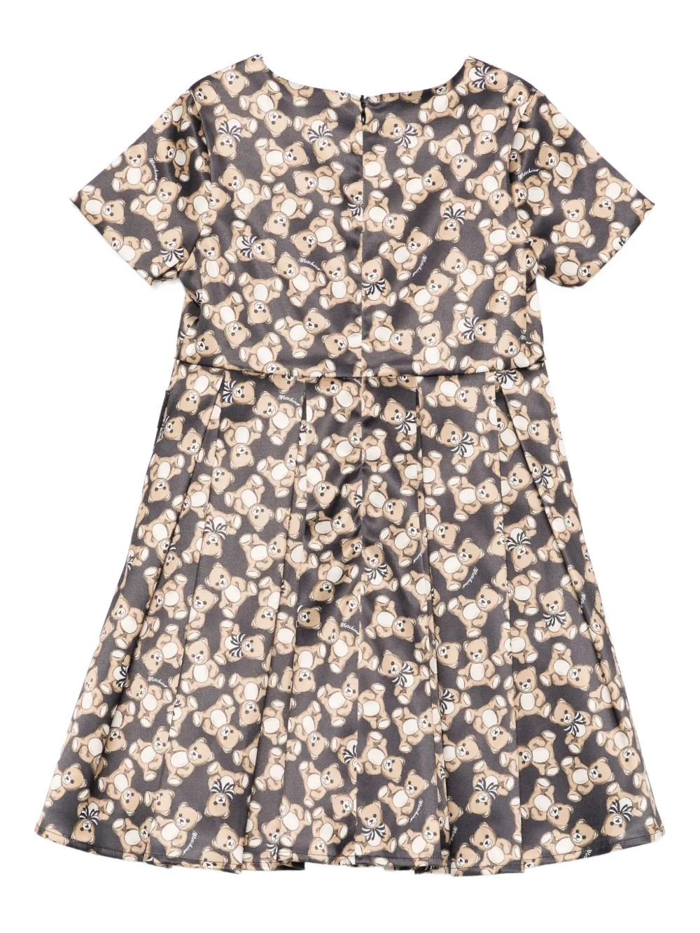 Moschino Kids Jurk met Teddy-print Zwart